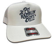 The Po' Ramblin' Boys Premium Trucker Hat - White