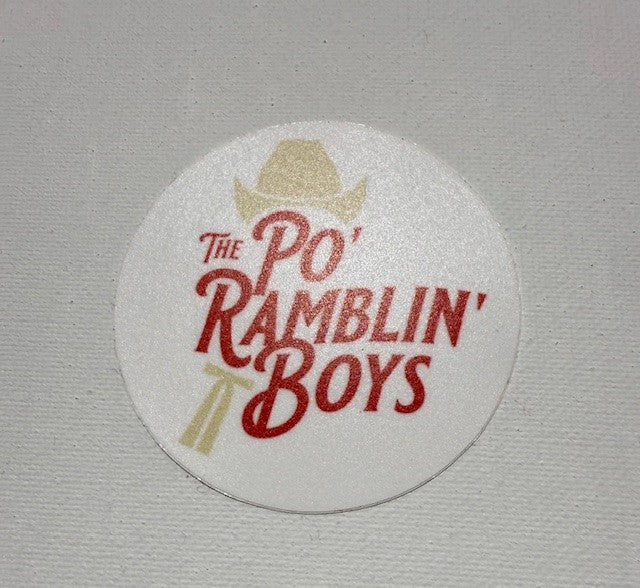 The Po' Ramblin' Boys Round Sticker