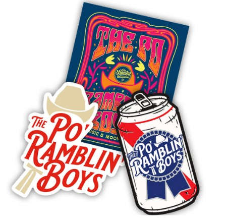 The Po' Ramblin' Boys Sticker Pack