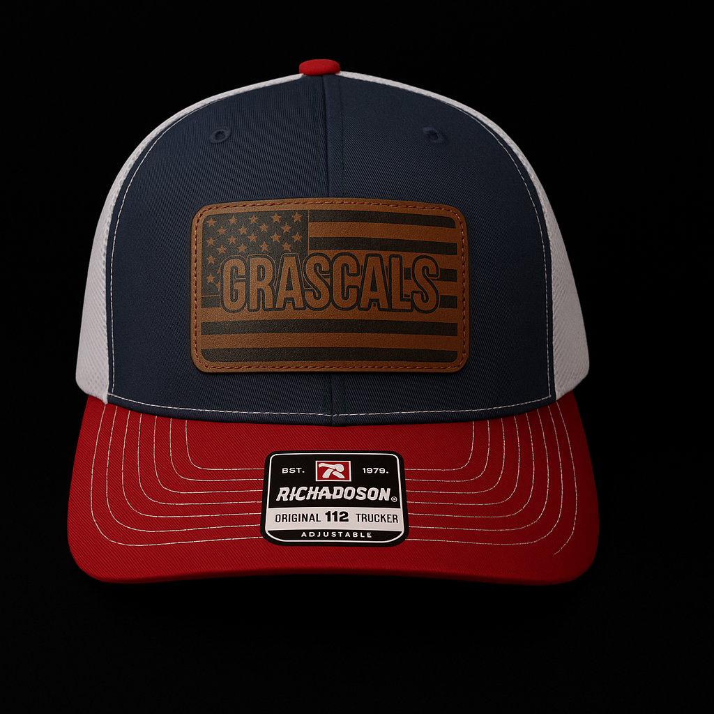 The Grascals Red White and Blue American Flag Trucker Hat