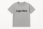 Heather Gray t-shirt that says Logo Here