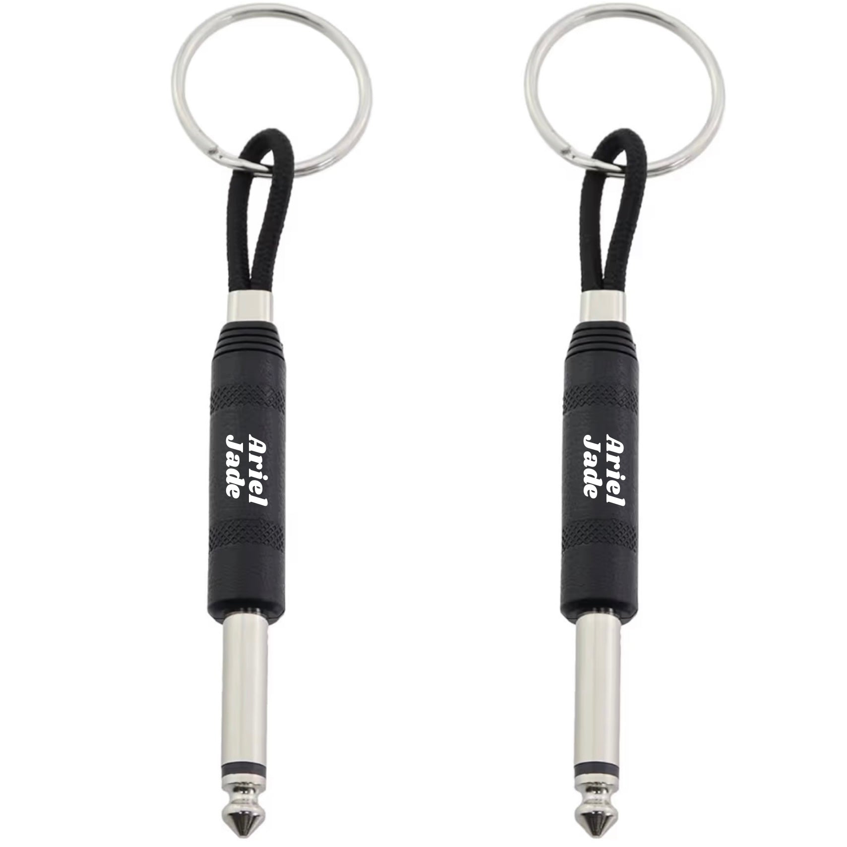 Ariel Jade Guitar Plug Keychain