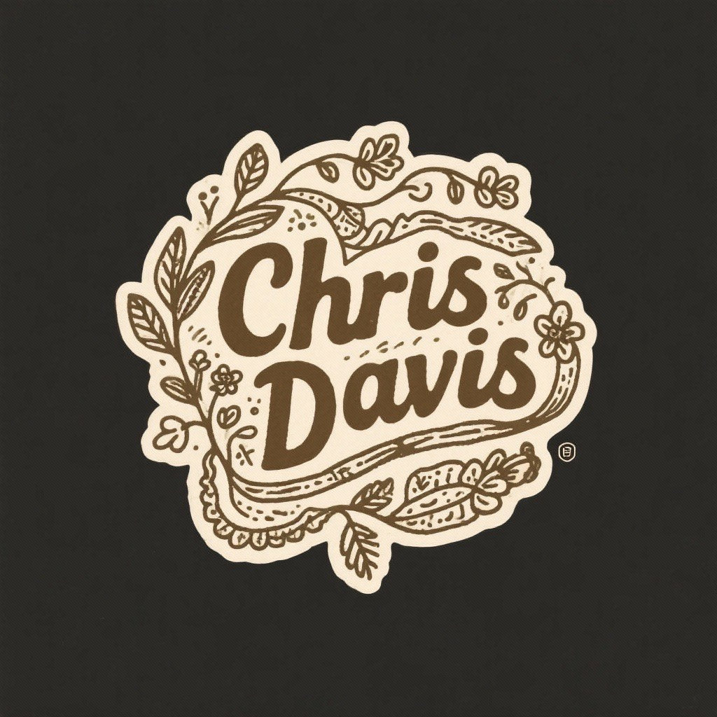 Chris Davis Band Logo Sticker