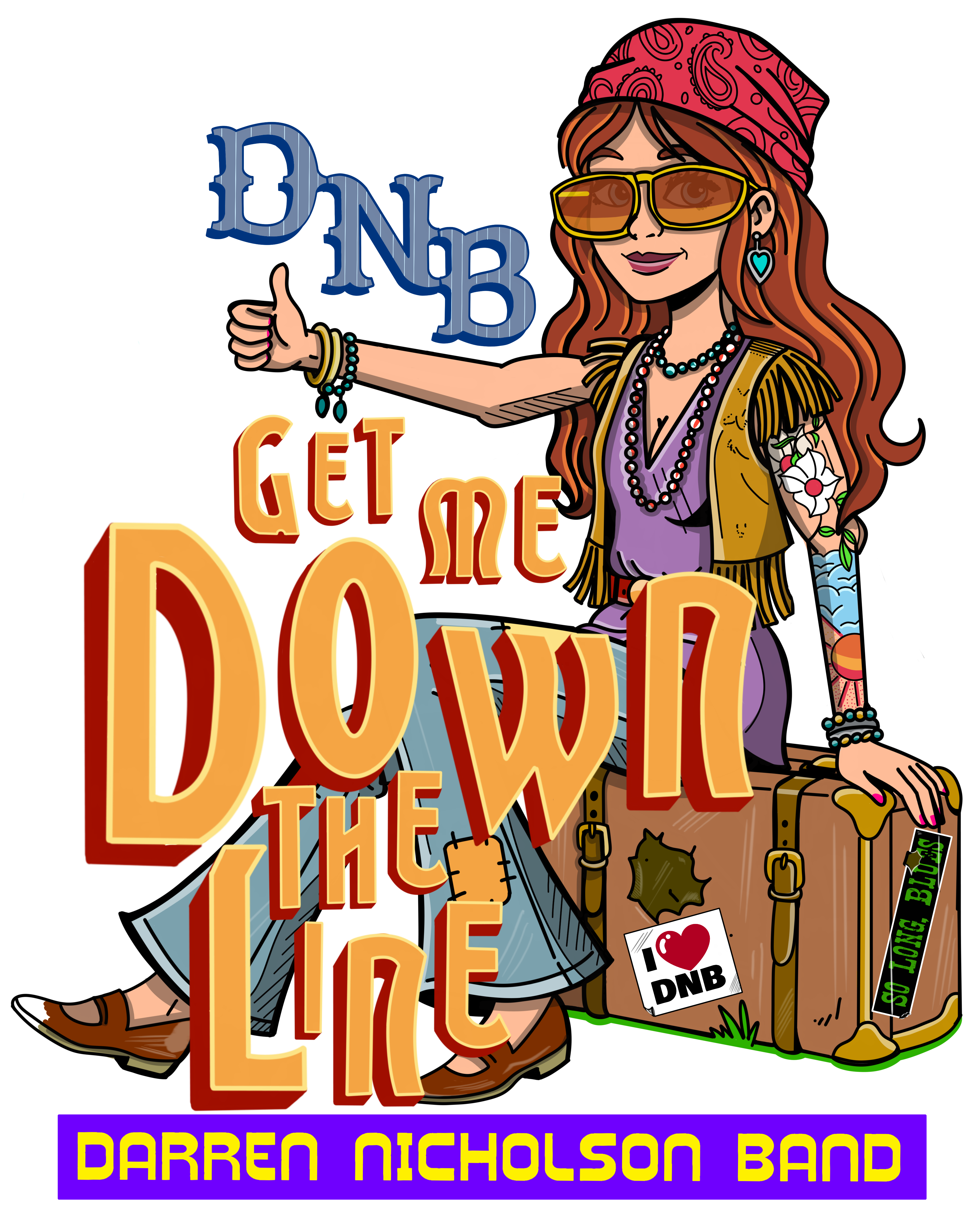 Sticker - Down The Line (female)