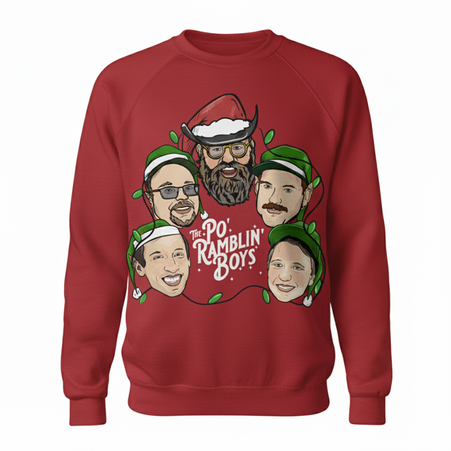 NEW Limited Edition Po' Ramblin' Boys Holiday Sweatshirt