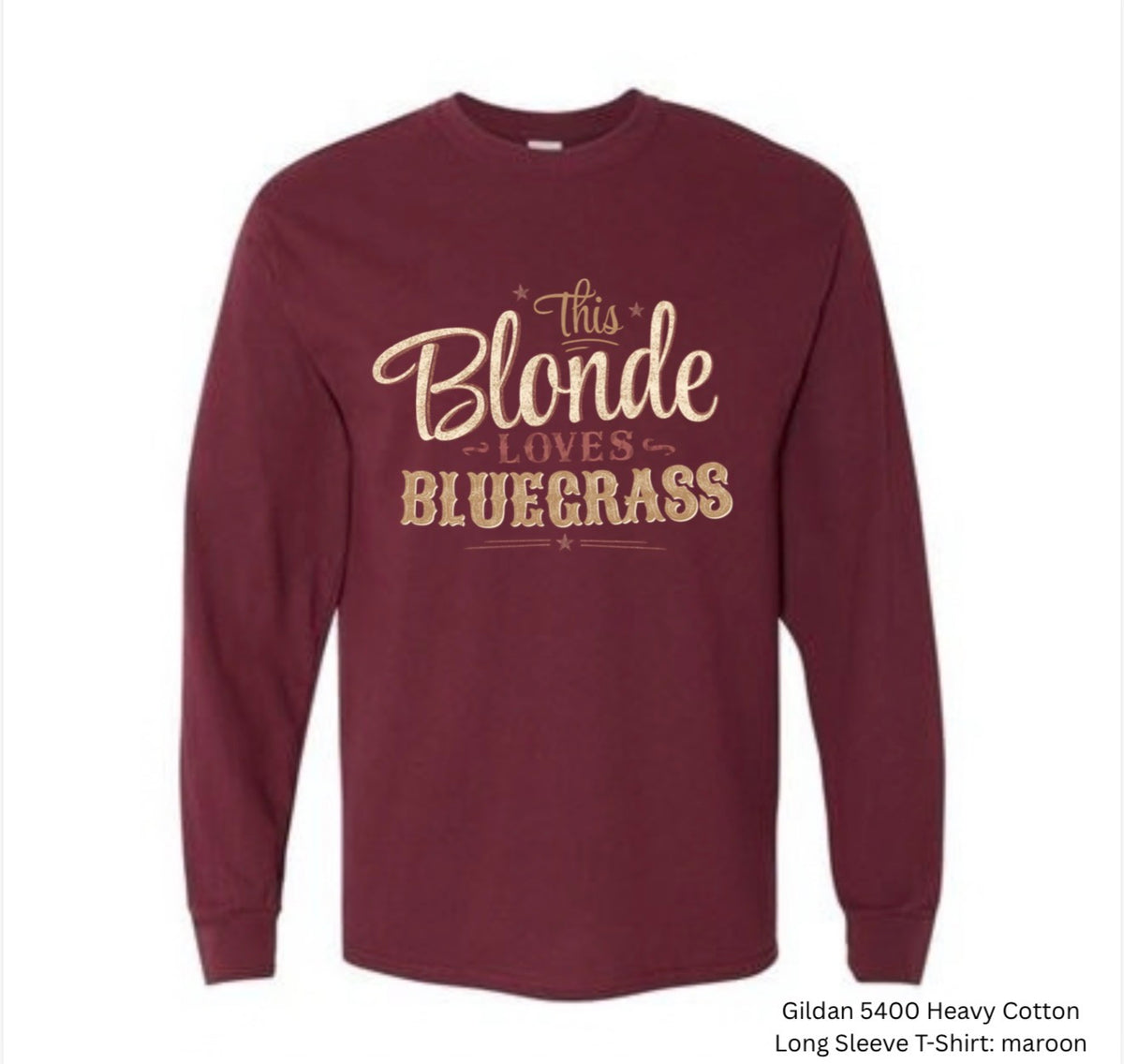 This Blonde Loves Bluegrass Long Sleeve Tee