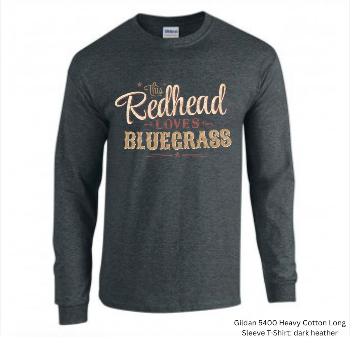 This Redhead Loves Bluegrass Long Sleeve Tee