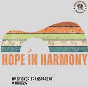 Hope In Harmony Logo UV Sticker