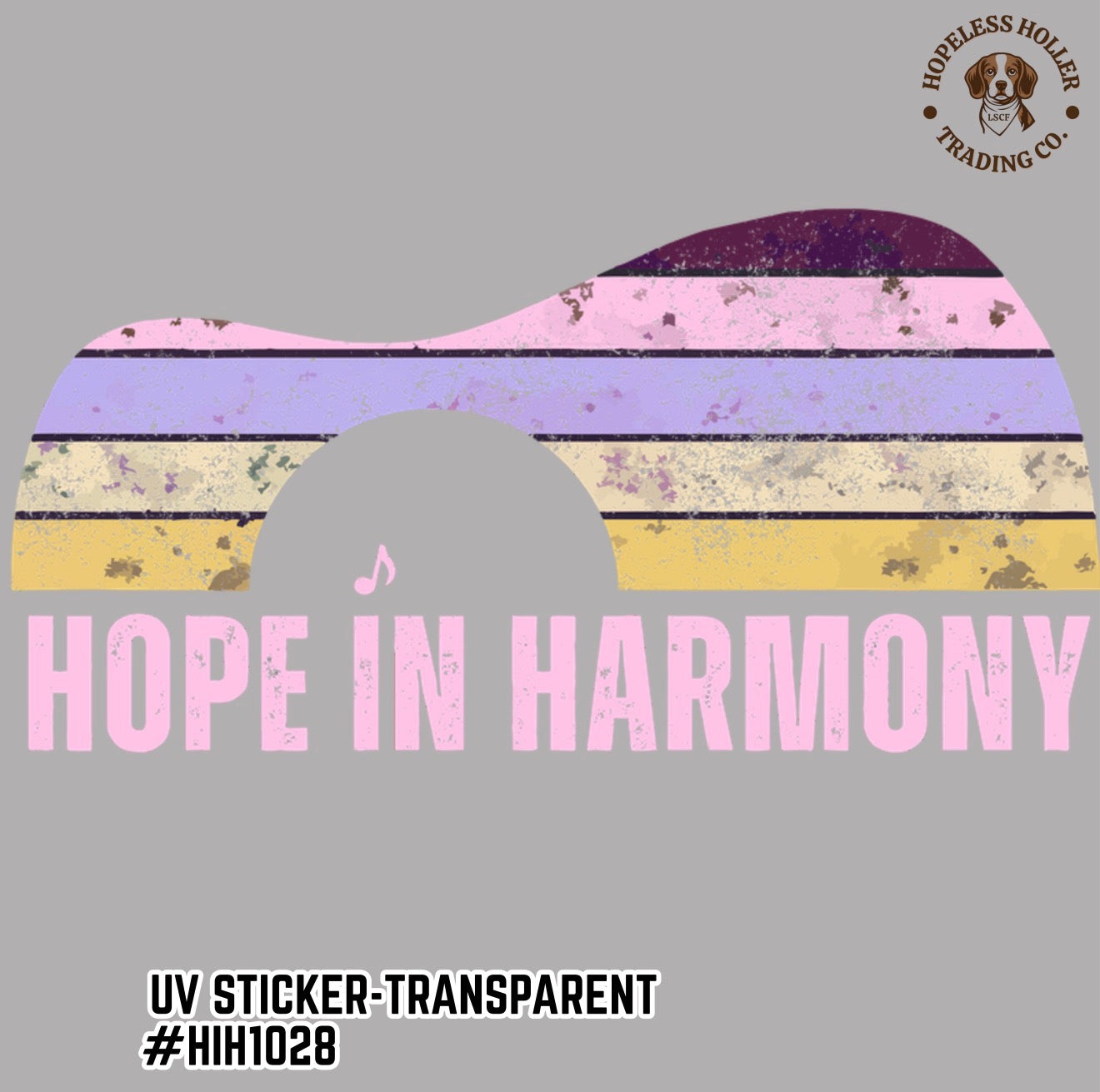 Hope In Harmony Logo UV Sticker