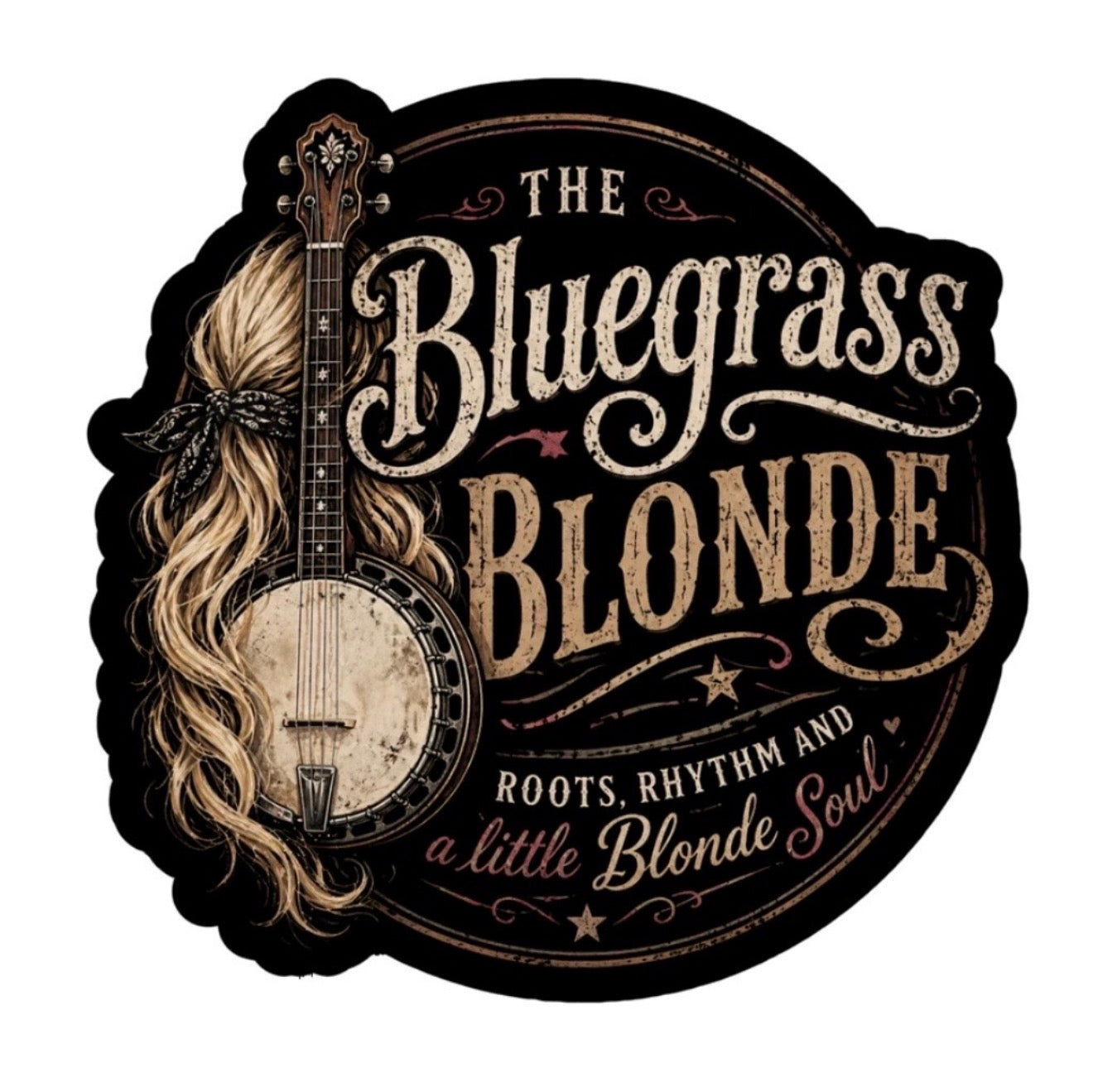 The Bluegrass Blonde- UV Sticker